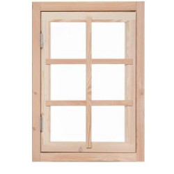 Douglas 6-ruits uitzetraam, 89,8x70,3 cm, groen geïmpregneerd.