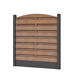 Betonpaal glad met diamantkop 10x10x190cm antraciet ongecoat tussenpaal tbv scherm 90cm h