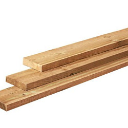 Grenen Plank 1 zijde glad, 1 zijde fijnbezaagd, 2,8x19,5x400cm, groen geïmpregneerd