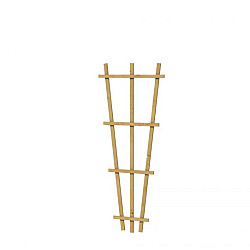 Grenen V-Trellis 30-65x150cm groen geïmpregneerd