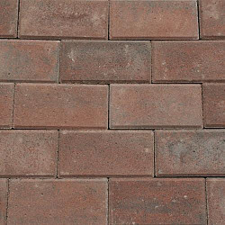 BKK met deklaag 8cm rood genuanceerd