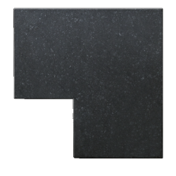 Afdekplaat-Vijverrand Basalt G684 50/30x50/30x3 hoekstuk gezoet | op=op