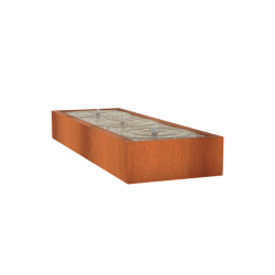 Corten Watertafel 3000x1000x400mm Corten 3mm (CB4)