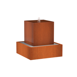 Waterblok 700x700x700mm Corten 3mm (CWB1)