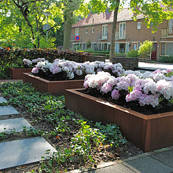 CARREZ met bodem 1200x1200x600mm Corten (CA4.2)