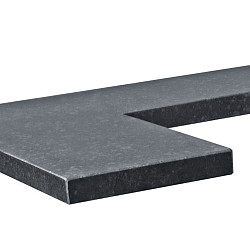 Afdekplaat-Vijverrand Basalt G684  50/30x50x3cm hoekstuk | op=op