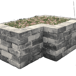 Tumbelwall getrommeld 30x20x10cm Matterhorn