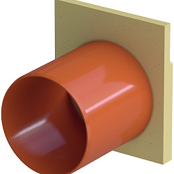 ACO Euroline H60 eindplaat polymeerbeton met PVC zijuitloop Ø60