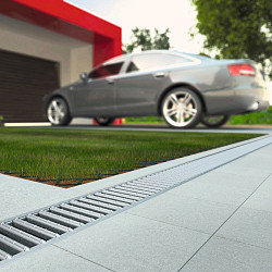 Sleufrooster verzinkt staal  L=1000mm tbv. ACO Hexaline 2,0 en ACO Euroline