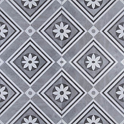 GeoCeramica® 60x60x4cm Concreet Flower Decorate