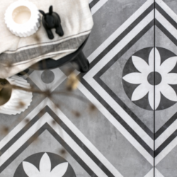 GeoCeramica® 60x60x4cm Concreet Flower Decorate