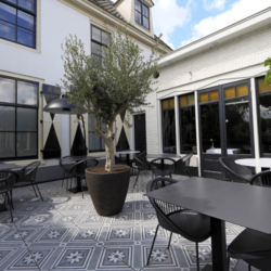 GeoCeramica® 60x60x4cm Concreet Flower Decorate