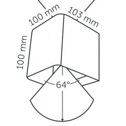Wall ACE UP-DOWN 100-230V CORTEN