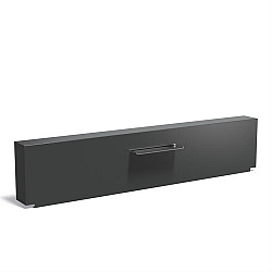 Aluminium Muur geplaatst op vijver 3000x250x600 (VM1.1.600 (incl waterval 600 + pomp))