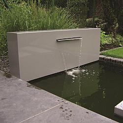 Aluminium Muur vrijstaand 1000x250x1000 (VM2.6.600 (incl waterval 600 + pomp))