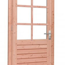 Douglas Enkele 6-ruits glasdeur Prestige met dubbelglas linksdraaiend 109x221cm onbehandeld
