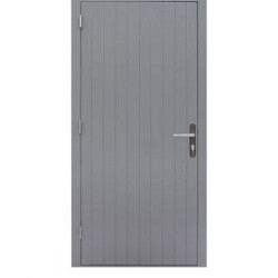 Hardhouten Enkele dichte deur Prestige rechtsdraaiend 109x221cm grijs gegrond