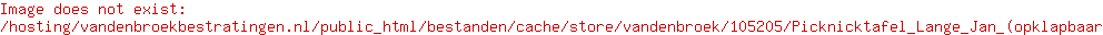 Picknicktafel Lange Jan (opklapbaar)