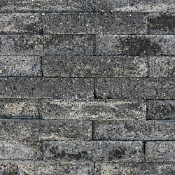 Brickwall 30X10X6,5cm Grijs-Zwart