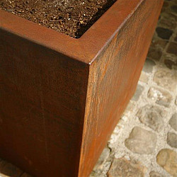 Carrez ZONDER BODEM 1200x1200x400mm Corten 2mm (CAW4.3)
