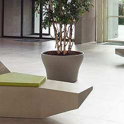 Besso Ø2000x400mm Bloembak/waterschaal polymeerbeton (BS1)