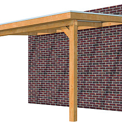 Veranda Excellent 400 Douglas 412x360cm dakplaten opaal kleurloos geïmpregneerd