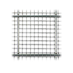 Grindkorf m100 - maas 100x100 met binnengaas - 90x180x10cm