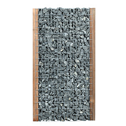 Steenschutting m50x100 paal 90x90 - maas 50x100 - 90x180x9cm