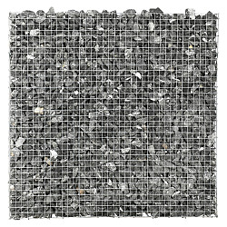 Gekramde steenkorf m50 - maas 50x50 - 180x180x20cm