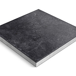 Keramische tegel Ceradeco 60x60x4cm Matiere Nero