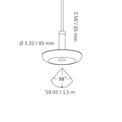 Surface SWAY PENDANT 100-230V BLACK