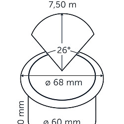 Integrated BIG FLUX  Ø60mm  (excl. RING 68)