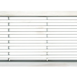Langstaafrooster RVS, L=500mm tbv. ACO Euroline (geen Hexaline 2.0)