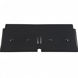 Aluminium Verbindingsstuk t.b.v. Aluminium daktrim, 4,5x4,5x250cm zwart RAL 9005