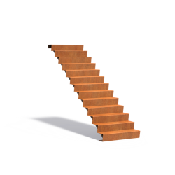 Trap 1000x2160x2210mm Corten 3mm (CST13.1)