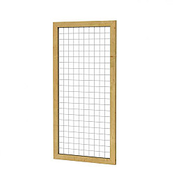 Grenen betonijzertrellis met maas 75x75cm in Raamwerk 44x68cm 90x180cm groen geïmpregneerd
