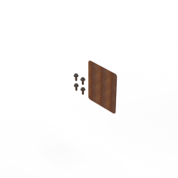 Koppelplaat 10 cm - Corten