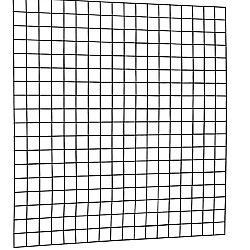 Gaaspaneel met maas 10x10cm stekloos 180x180cm zwart.
