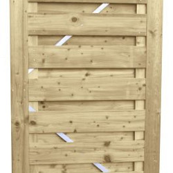 Jumbodeur geschaafd Vuren 15mm op verstelbaar stalen frame 100x180cm recht horizontaal