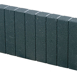 Palissadeband Quadro 8x25x100cm Zwart