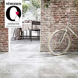 Keramische tegel vtwonen Solostone Uni Beton Grey 70x70x3,2cm