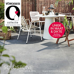 Keramische tegel vtwonen Solostone Uni  Chateau 70x70x3,2cm