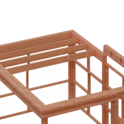 Buitenverblijf Capri 4250x3750x2550mm (bxdxh) model rechts alleen constructie