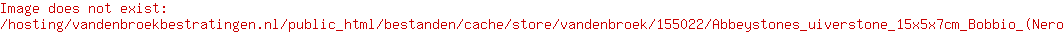 Abbeystones uiverstone 15x5x7cm Bobbio (Nero)