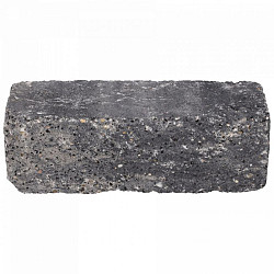 Catrock Getrommeld stapelblok 31x11,5x10cm Bruin/Zwart
