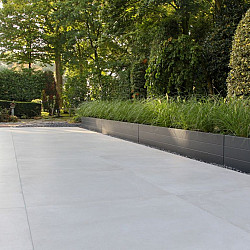 Bloembak Modulair Antraciet (RAL7016) fijnstructuur 120x30x56cm