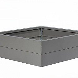 Bloembak Modulair Taupe fijnstructuur 120x120x28cm