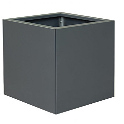 Bloembak vlak - Antraciet (RAL7016) fijnstructuur 60x60x60cm