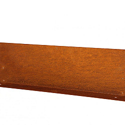 Kantopsluiting Cortenstaal Double (flg) 300cm x 16,5cm