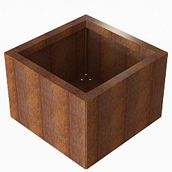 Bloembak Module+ 60x60x42cm | Corten